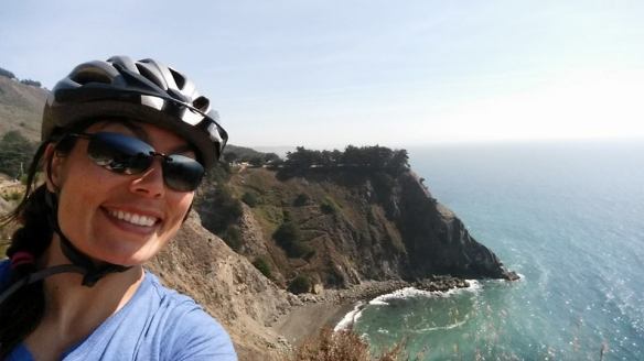 I ruined lots of people's drive-by shots of Ragged Point by hanging out in this tiny turnout for a long time.