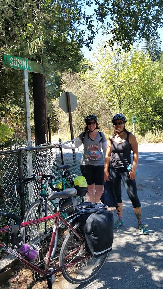 And this time we had loaded saddle bags!