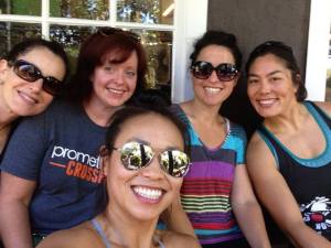 A typical Saturday morning gathering at Philz Coffee. Note that we don't actually have any coffee yet. It takes a while since they make it one cup at a time. Hey, we have to amuse ourselves somehow while we wait.