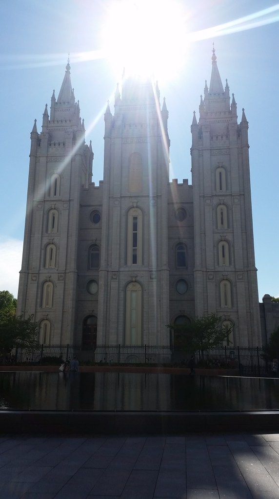 In the heart of Temple Square, SLC.