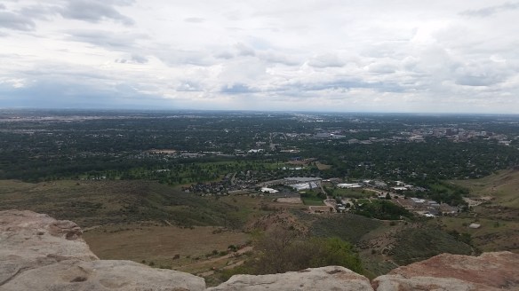 Up in the hills overlooking Boise.