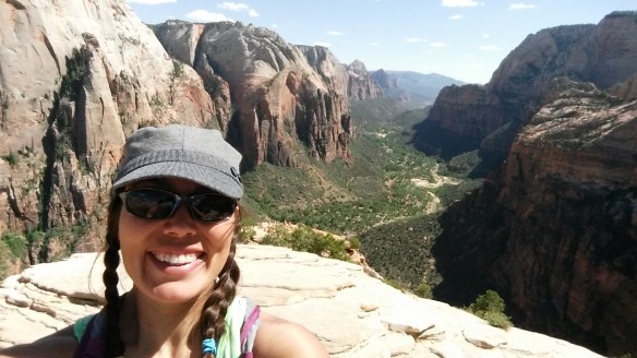 On top of Angels Landing.