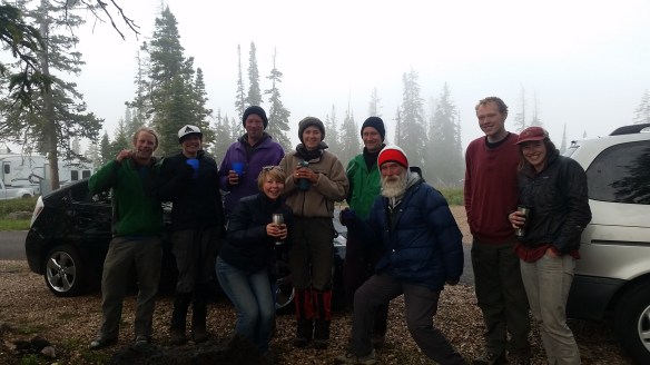Forestry students and professors, also my saviors on this misty mountain.