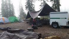The forestry students' campsite.