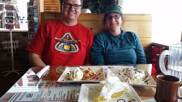 Mike and Kirstin from California. And pie. Lots of pie.