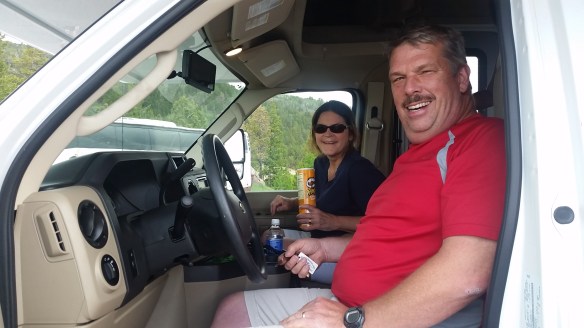 Jim and Lynn, bringing me trail magic.