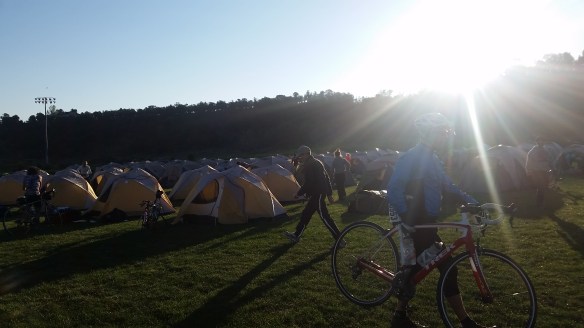 Lots and lots and lots of tents.