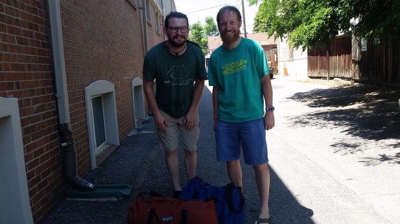 Jordan and James saying goodbye to me.