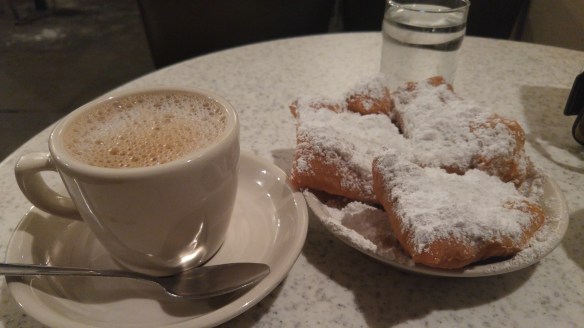 Beignets and cafe au lait